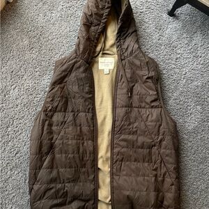 Weatherproof Vintage Dark Brown Puffer Vest